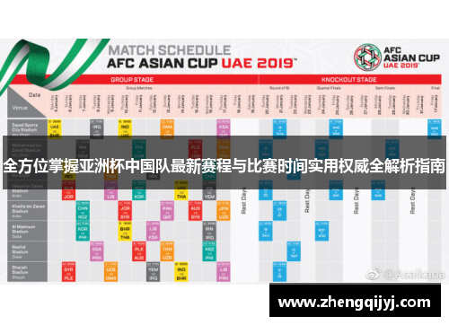 全方位掌握亚洲杯中国队最新赛程与比赛时间实用权威全解析指南
